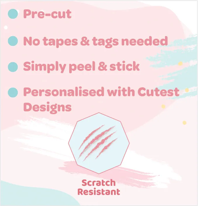 Adorable Personalised Gift Sticker - Spring Break - Set of 40