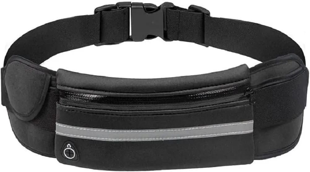 Armear Travel Belt Money Waist Pack - Hidden Waterproof Anti Theft Passport Security Fanny Pouch Wallet for Running Men Women