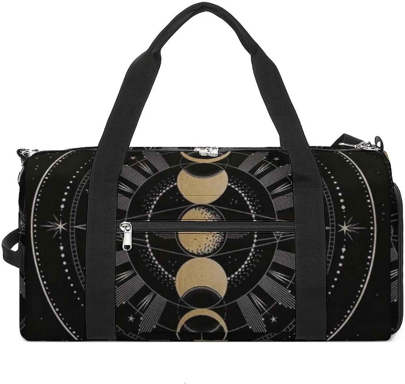 Astronomical Phenomenon Map of Solar Eclipse And Lunar Eclipse Art A Fitness Bag with Large Storage Space Is Suitable for Portable Outdoor Use