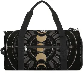 Astronomical Phenomenon Map of Solar Eclipse And Lunar Eclipse Art A Fitness Bag with Large Storage Space Is Suitable for Portable Outdoor Use