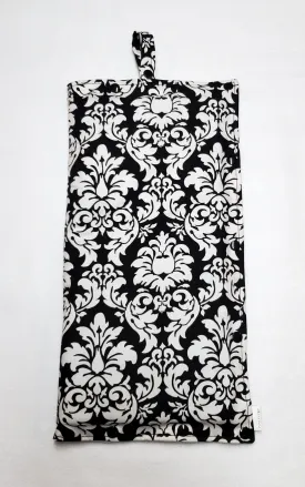 Black and White size Large Insulated Feeding Pump Bag Cover / IV bag cover. Ready to ship.