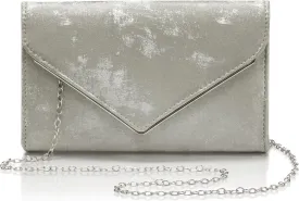 CARIEDO Women Flap Evening Tote Bag PU Leather Clutch Bridal Wallet for Wedding Prom Night Party