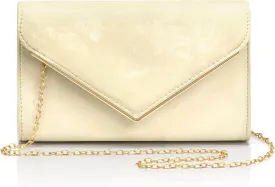 CARIEDO Women Flap Evening Tote Bag PU Leather Clutch Bridal Wallet for Wedding Prom Night Party