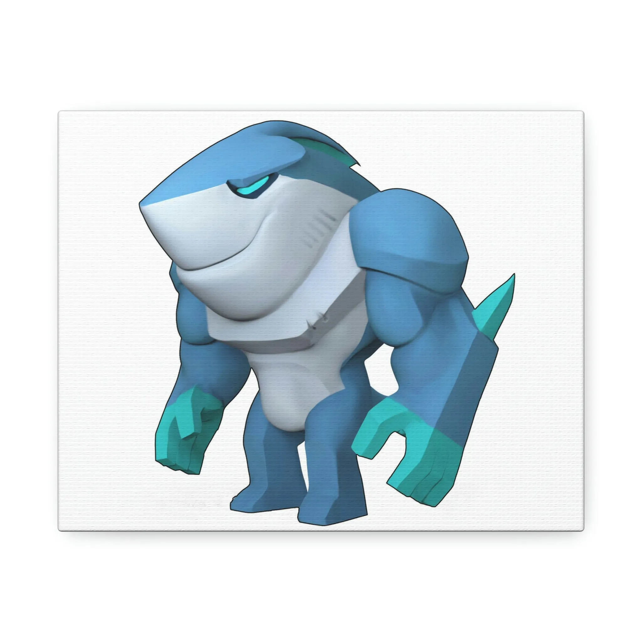 Ice Shark Stretched Canvas