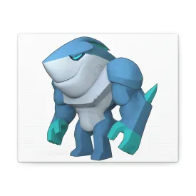 Ice Shark Stretched Canvas
