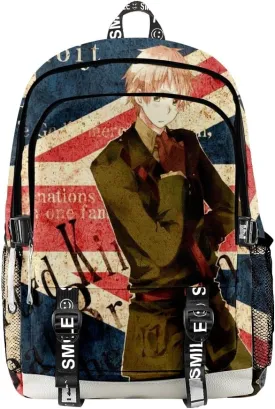 ISaikoy Anime Axis Powers Hetalia Backpack Daypack Laptop Bag 3D Printing School Bag Bookbag 5