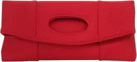 JNB Synthetic Leather Fold Over Clutch