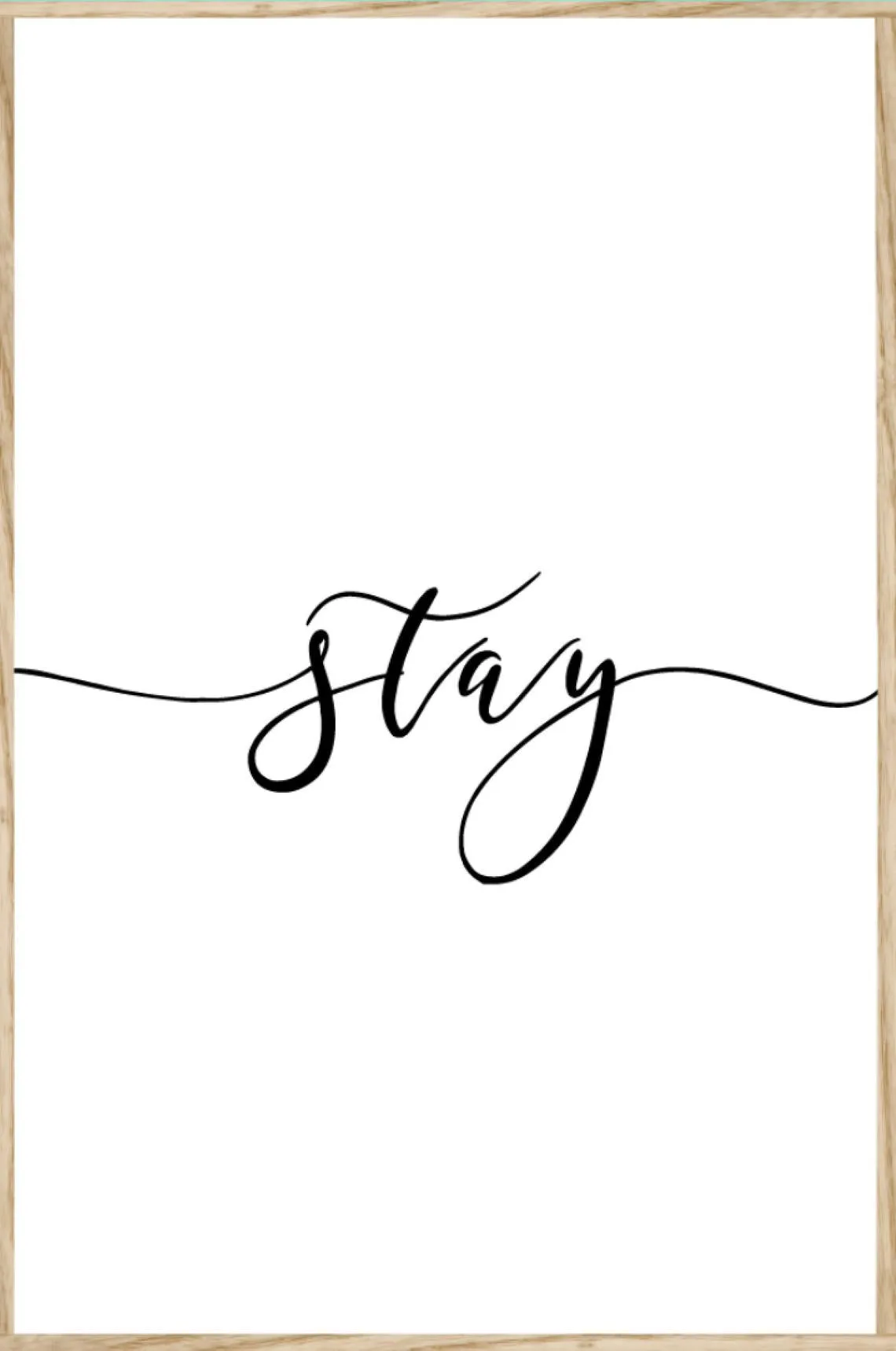 Stay Awhile Minimalist Art Canvas