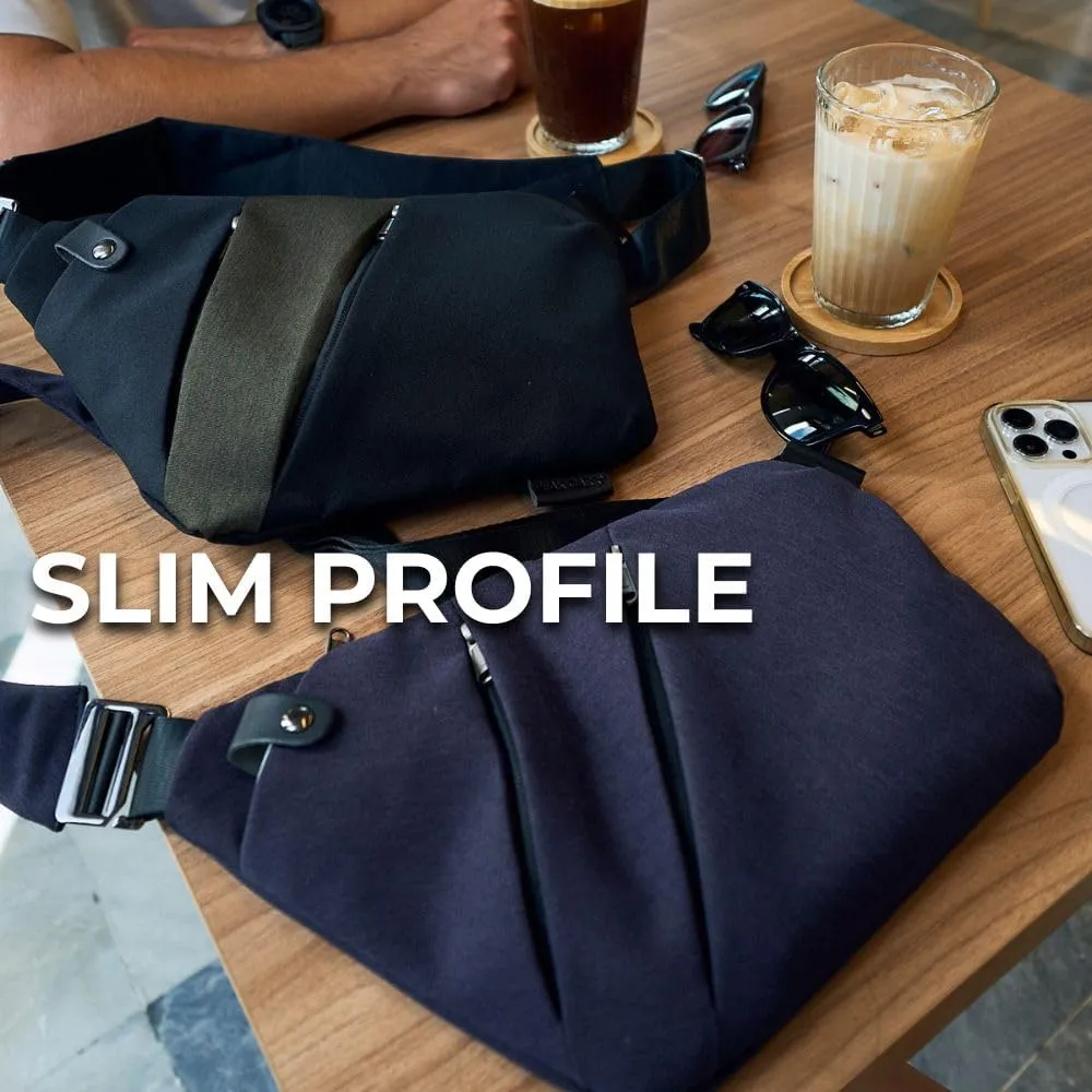 The Original Slim Carry Crossbody Anti-Theft Khaki Brown
