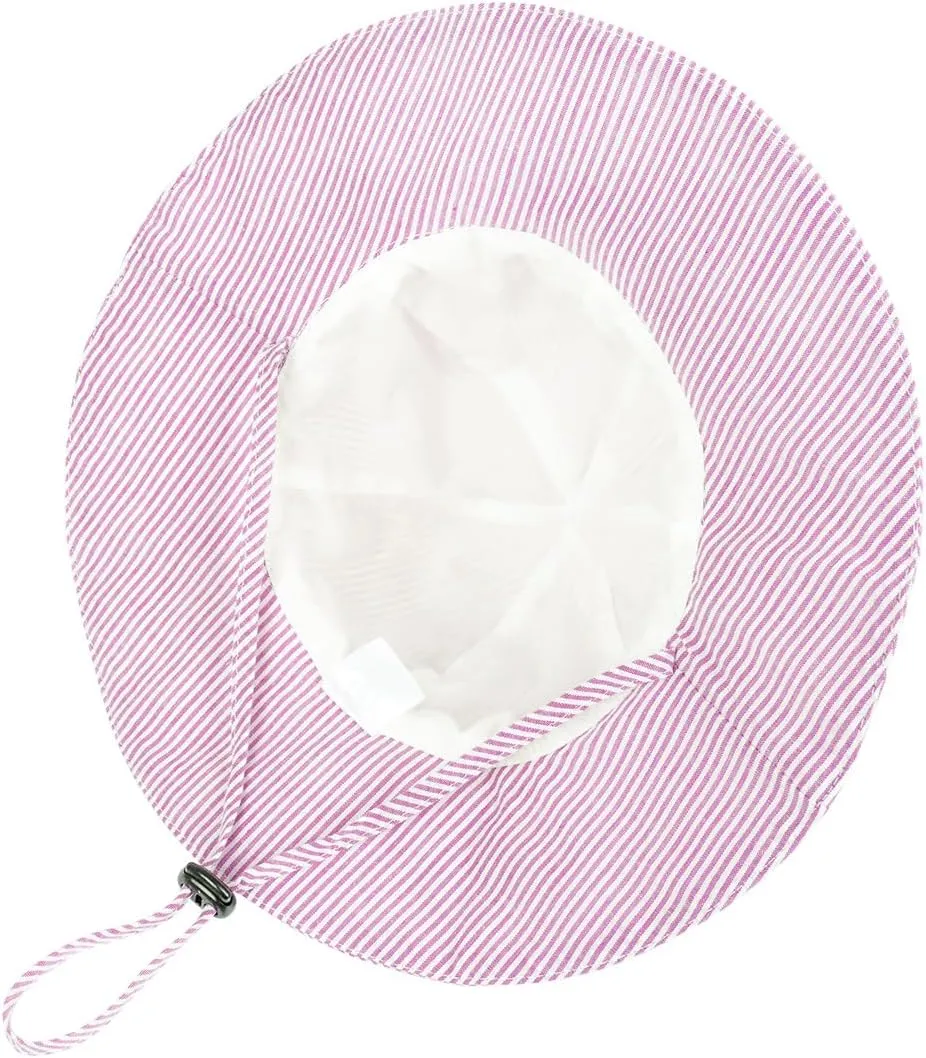 Toddler Kids Baby Girl Sun Hat Floppy Cotton Summer Hat 50  SPF Protective