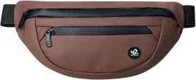 WATERFLY Fanny Pack Waist Packs: Small Waist Bag for Women Men Fashion Crossbody Belt Bags for Hiking Running Travel Walking-Brown